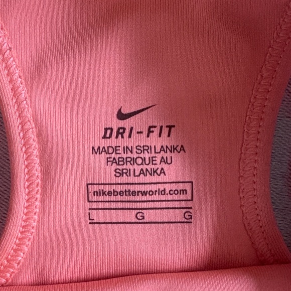 Nike Coral Pink Racerback Sports Bra - Picture 2 of 4